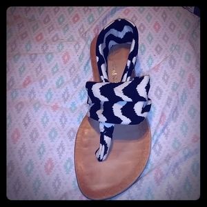 Dirty laundry zig zag sandals